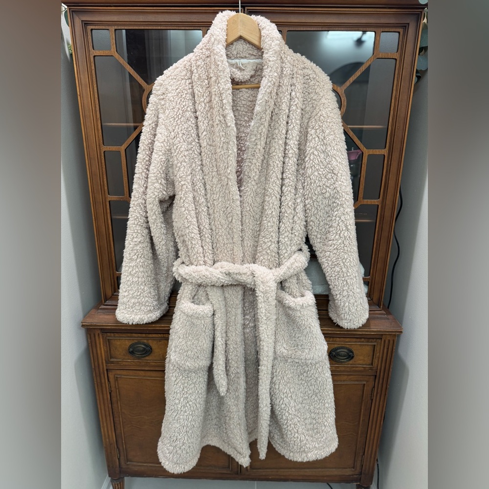 Pottery Barn Sherpa/fleece Bathrobe size large